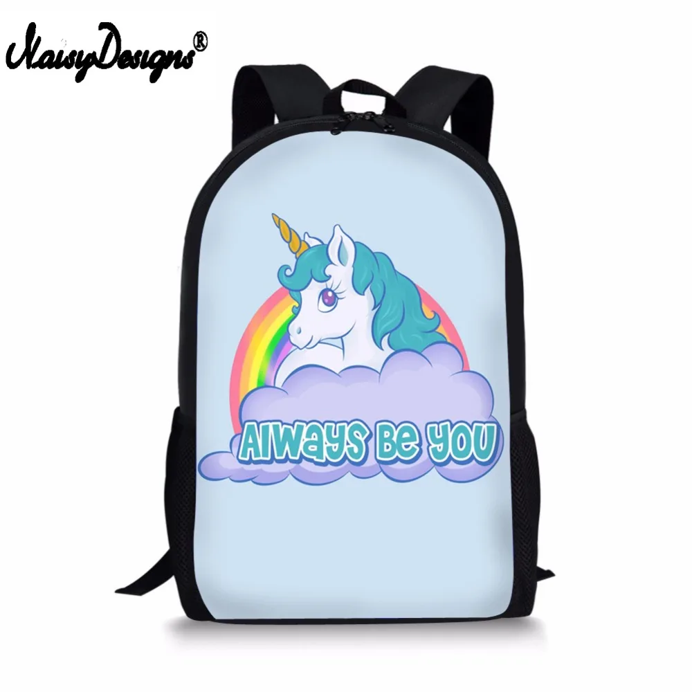 Милые детские школьные ранцы с 3d рисунком единорога и лошади для мальчиков