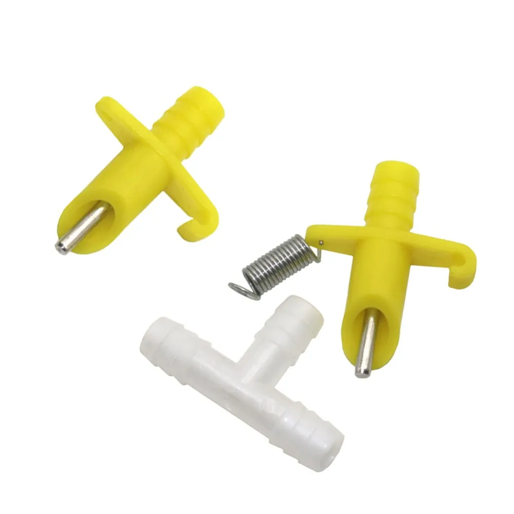

Yellow Rabbit Waterer Animal feeder Drinking fountain Automatic water dispenser Rabbit drinking nipples 250 Sets