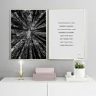 Повседневные мотивационные цитаты, инпирационные цитаты, несчастье, природа, лес, картина, холст, печать, черно-белая стена, Художественная печать, Декор