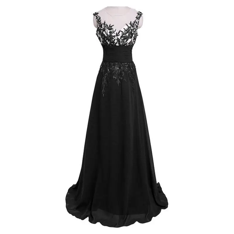 

HIRIGIN Fashion Women Lace Chiffon Bridesmaid Formal Ball Gown Party Dresses Sexy Summer V-Neck High Waist Long Maxi Dress