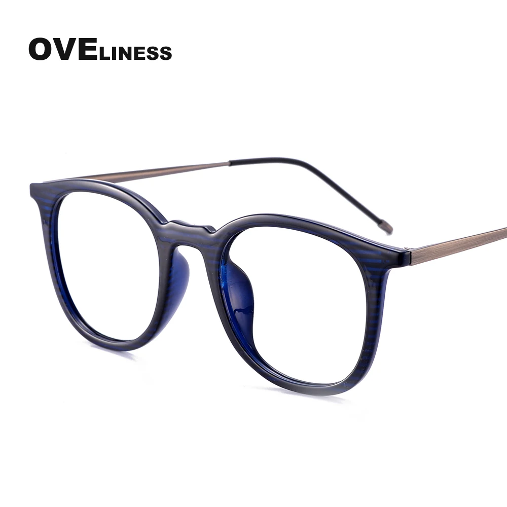 Оправы для очков TR90 женские дизайнерские Круглые очки с прозрачными линзами