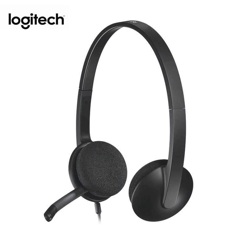 Оригинальная Компьютерная гарнитура Logitech H340 USB длиной 1 8 м с разъемом
