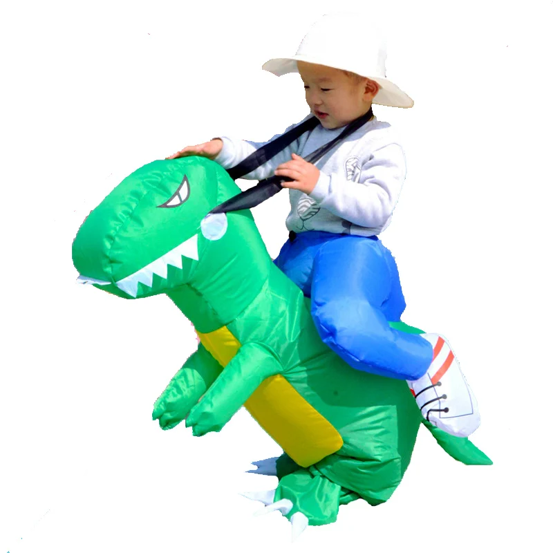 Для взрослых и детей вентилятор работает Дракон T Rex Dino Rider Пурим карнавальный на