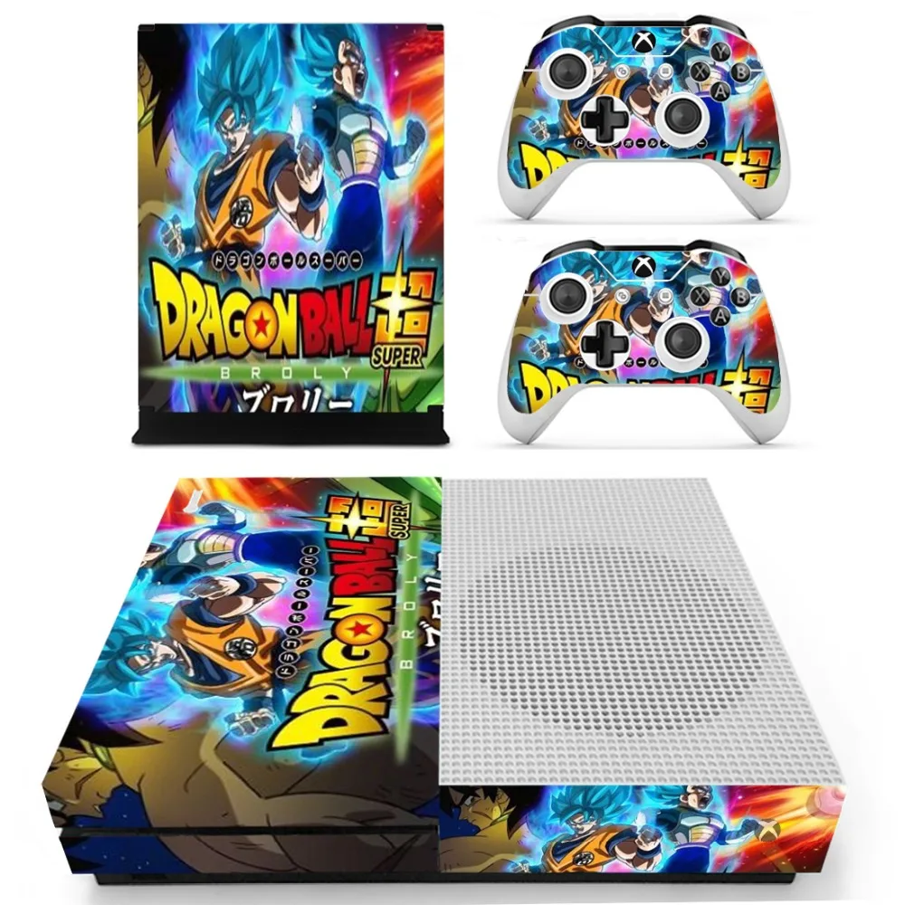 Наклейка на кожу Драконий жемчуг и супер Гоку наклейка для Xbox One S консоль