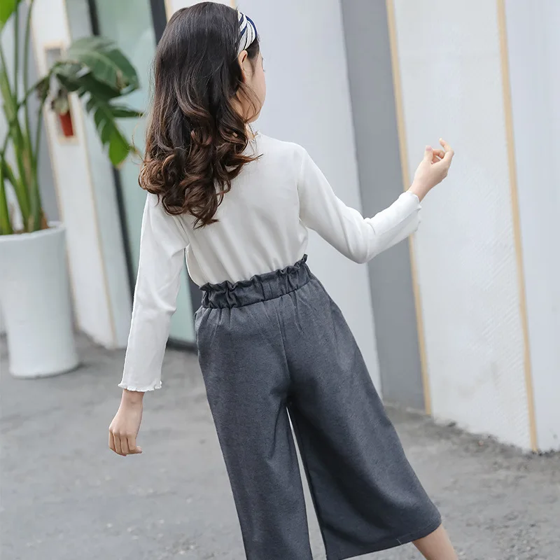 Для маленьких девочек одежда 2018 Дети Повседневное осенняя комплект хлопковая