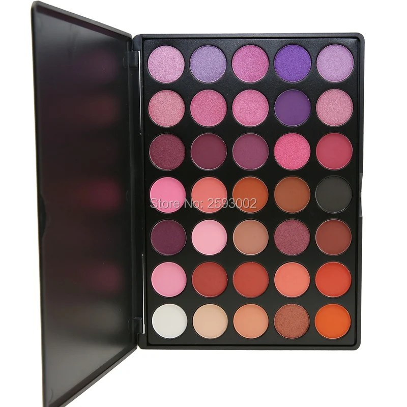 35 цветов Тени для век Палитра Великолепная шелковистая пудра профессиональная