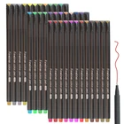 36 цветов, набор ручек Fineliner, тонкая линия, цветные ручки для рисования эскизов, маркеры для заметок, раскрашивания книг