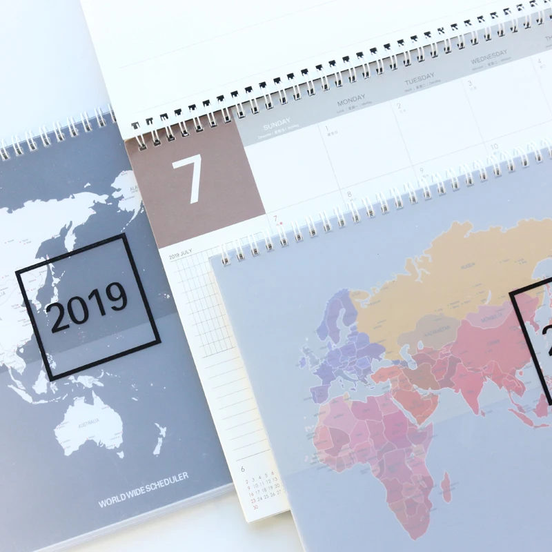 Domikee 2019 год офисный школьный стол календарь блокнот для планирования А4 большой