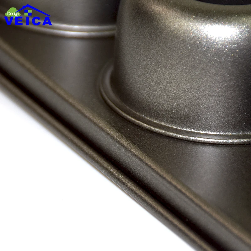 Может Съемный противень для выпечки капкейков из углеродистой стали 12 мини чашек