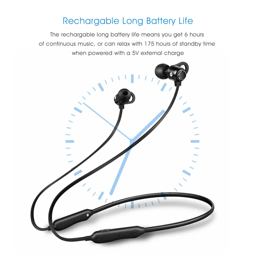 VONTAR CSR8640 Bluetooth спортивные наушники гарнитуры с микрофоном IPX4 защита от пота