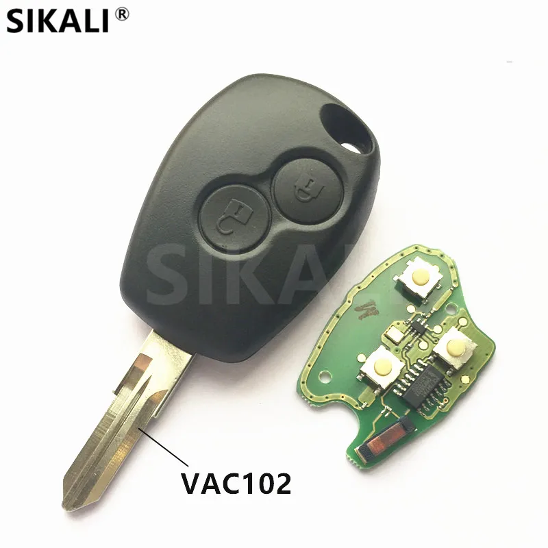 2 кнопки дистанционного ключа автомобиля 433 МГц DIY для Dacia Logan Daster Sandero PCF7946 чип|car