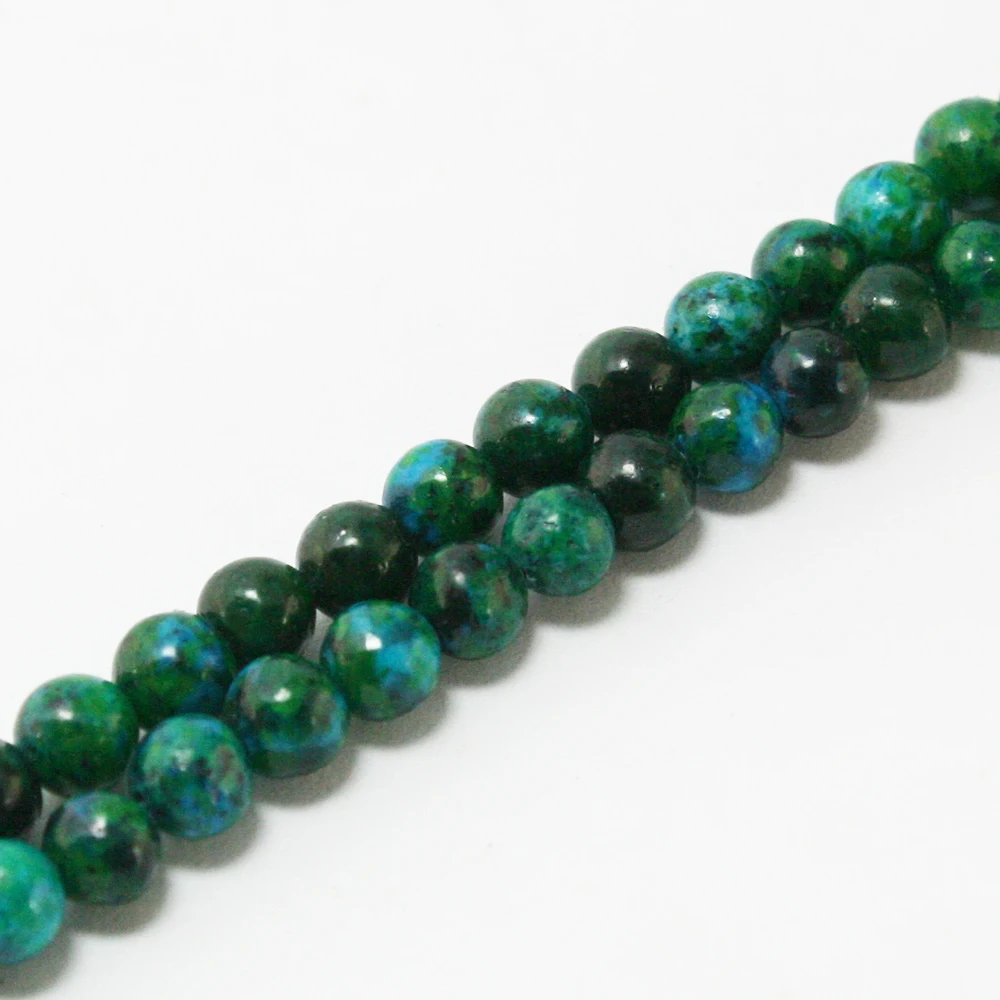 Камень Феникс темно зеленые круглые бусины разделители 4 мм 8 10 12 15 дюймов для