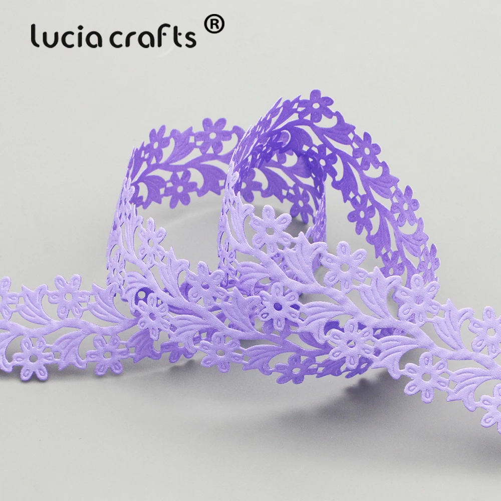 Lucia Crafts 2/12y/партия Цветочная фотография и домашний декор P0603|lace trim|craft laceribbon sewing |