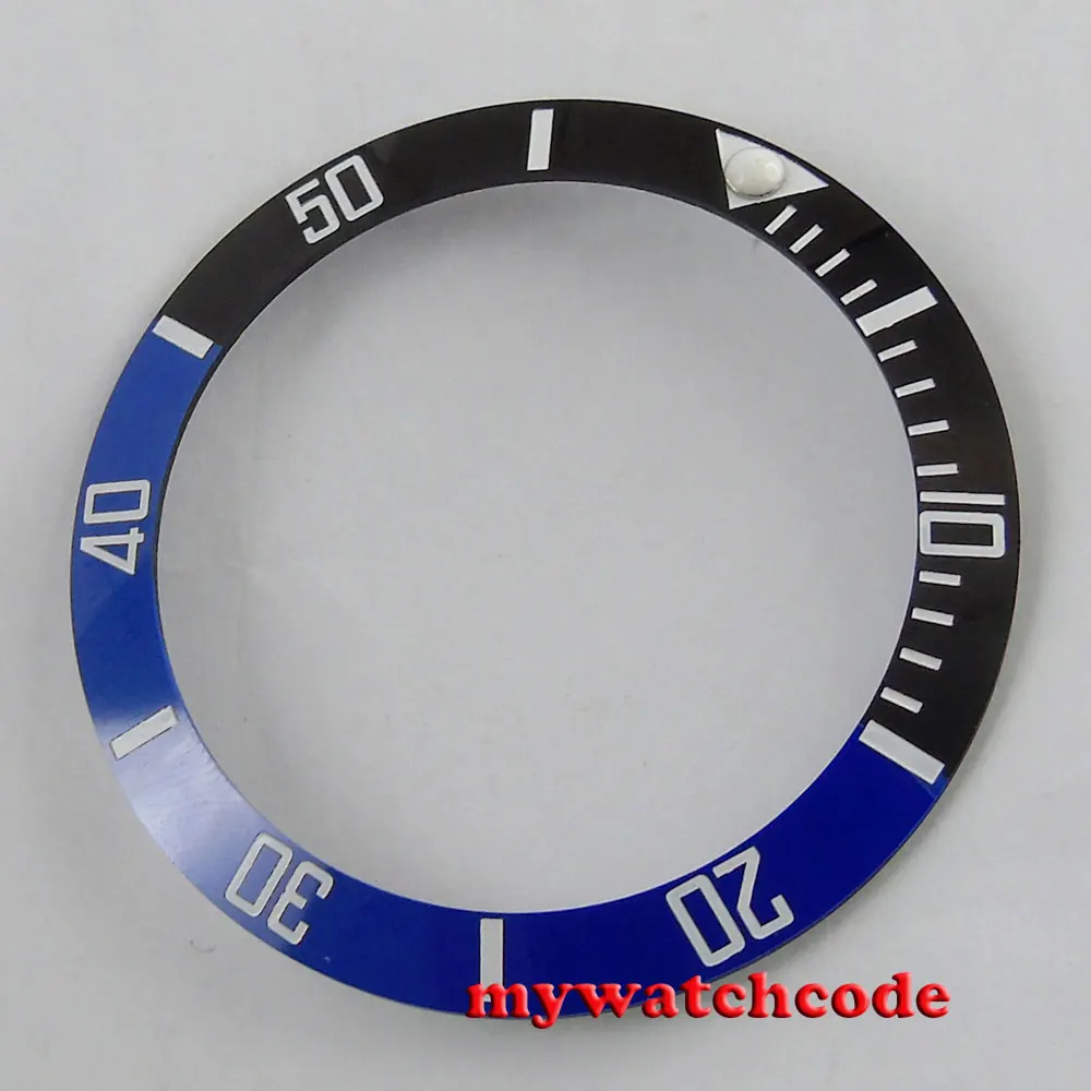 

black &blue ceramic bezel insert for 40mm GMT watch made by parnis factory 25