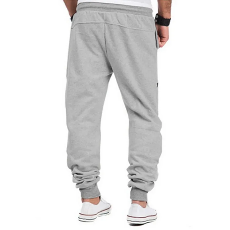 Новинка 2018 Мужские штаны для бега свободные эластичные спортивные бодибилдинга