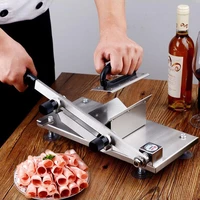 xeoleo manual meat slicer chopper meat lambbeef frozen meat slicer cutting potatocarrot machine rolls household hand mincer