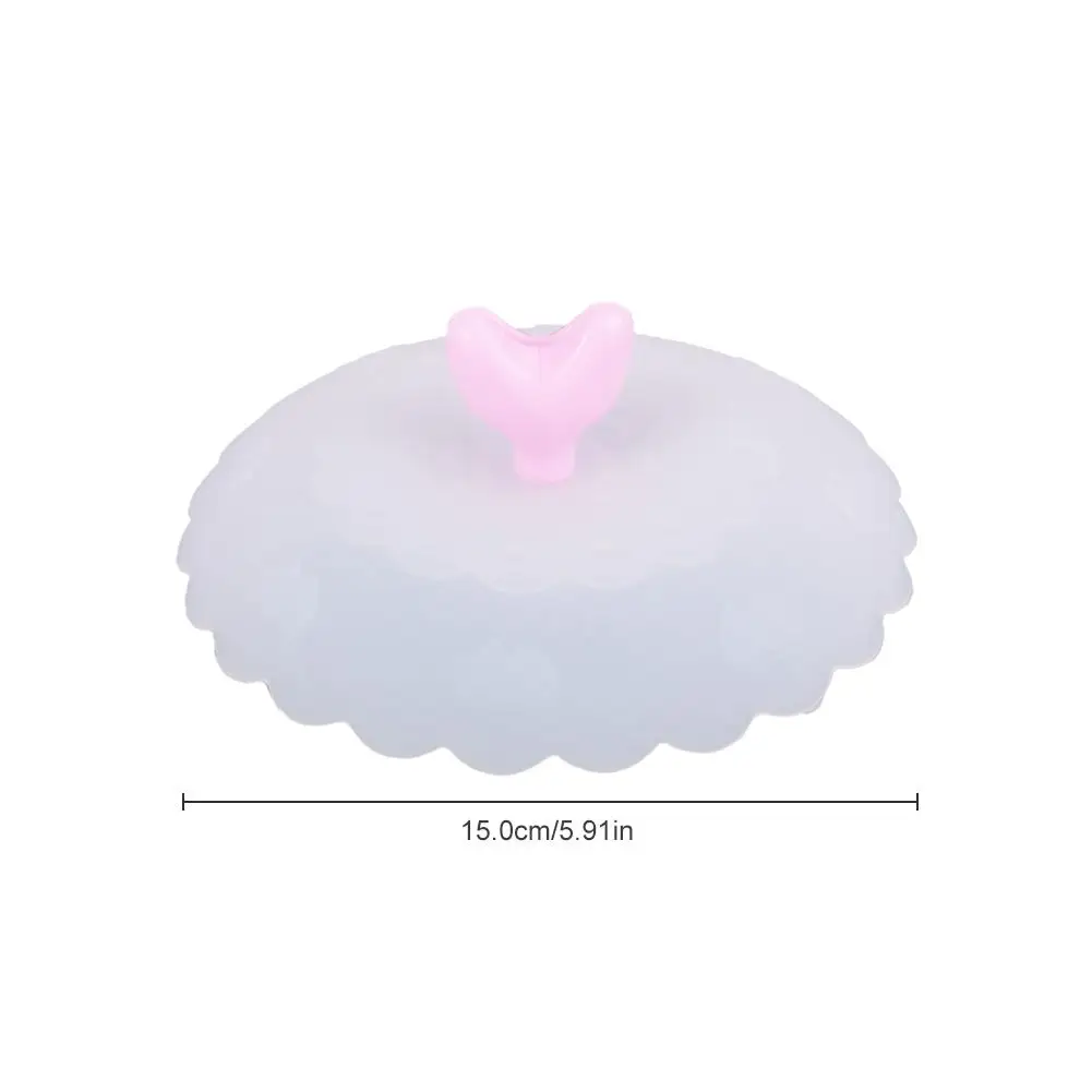 Милое сердце украшение для воды питьевая чашка крышка FDA силиконовая