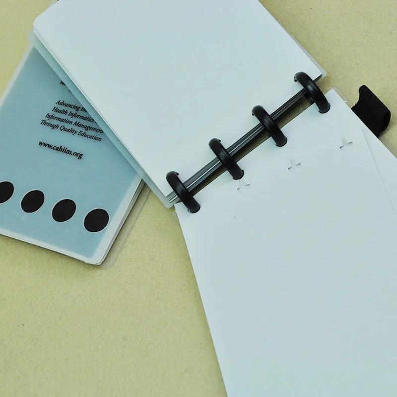 Devoserivce 6 шт. пластиковый переплет для книги с листьями откидные кольца брелок