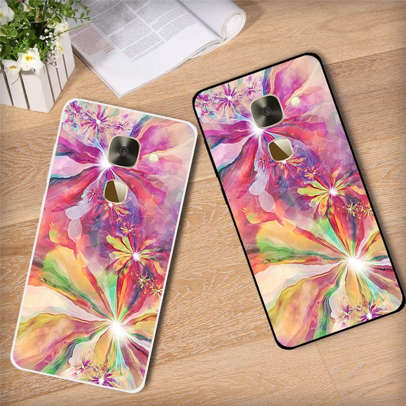 for LeTV LeEco Le Eco 2 / Pro Case X620 Clear Silicone Cover 5.5 inch X527 Black Matte Letters Phone |