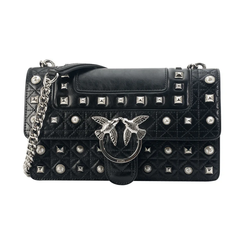 PINKO PELLETTERIA borsa love idillio Woman 1P21BN Y5F8 - Цвет: black998015802