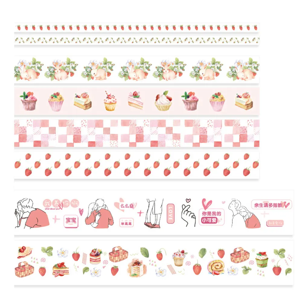 8 рулонов украшения Маскировочная лента DIY руководство ретро стационарные