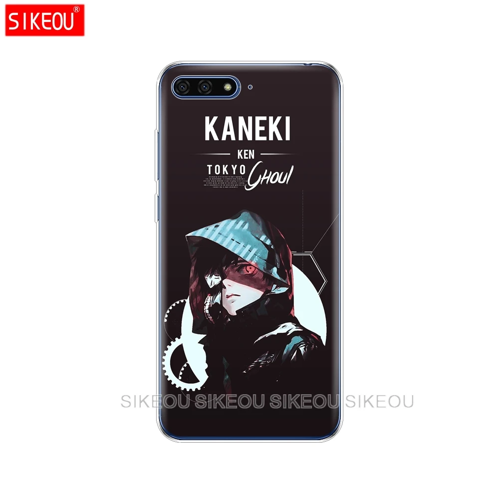 Силиконовый чехол для телефона Huawei Honor 7A PRO 7C Y5 Y6 Y7 Y9 2017 2018 Prime Токийский Гуль аниме