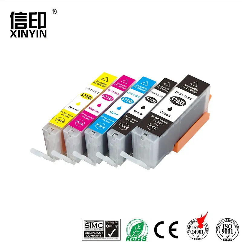 XColor PGI-570 CLI-571 compatible ink cartridge For Canon PIXMA MG5750 MG5751 MG5752 MG6850 MG6851 MG6852 TS6050 TS5050 printer |