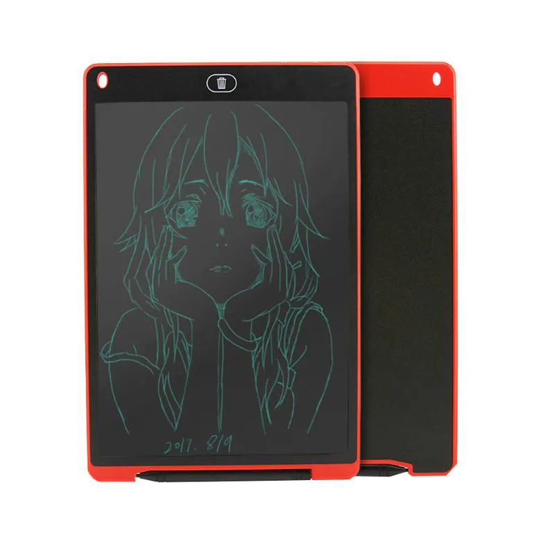 12 ''lcd красочная ультратонкая доска для записей, доска для записей, портативная электронная доска для рисования, планшет, цифровая графическая доска для рисования
