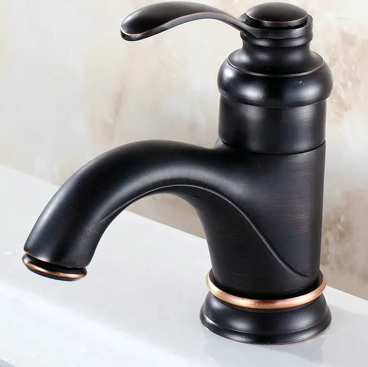Antique Gold Black Silver Oil Basin Faucet Polish Brass Tap Bathroom Sink Mixer Small Bend Shower Kit | Обустройство дома
