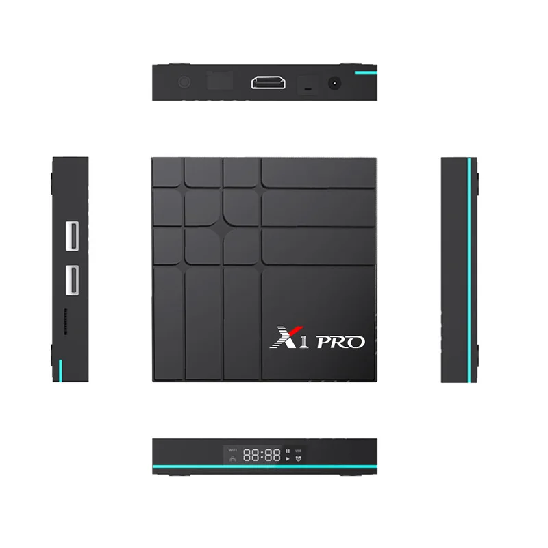 Мини ТВ бокс приставка Android 9 0 4 ГБ 64 Rockchip RK3318 K Wifi цифровой USB3.0 H.265 Google Play IP