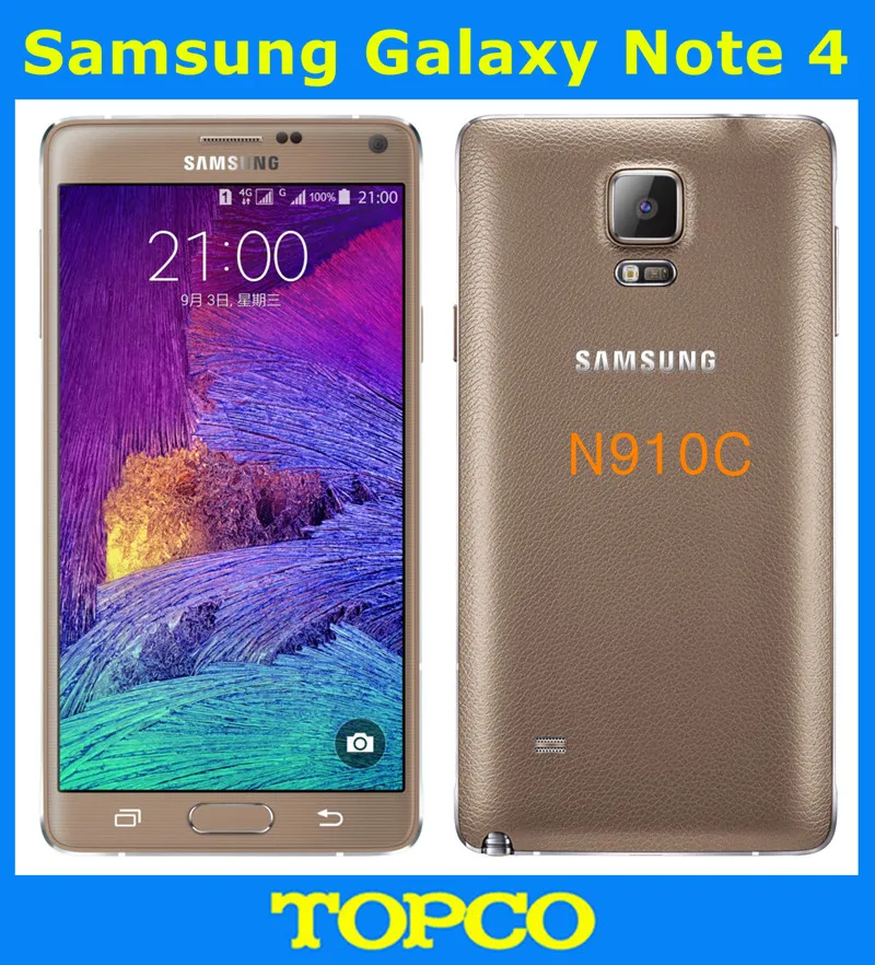 Мобильный телефон Samsung Galaxy Note 4 N910C оригинальный разблокированный GSM 4G LTE Android