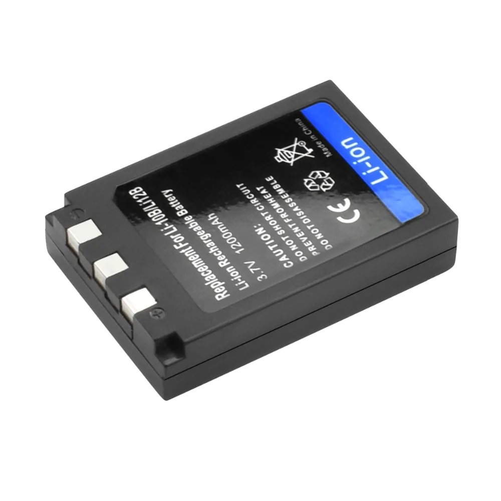 1X 1200mAh литий-ионный аккумулятор для камеры Olympus LI-10B LI10B C-50 C-60 C-70 C-470 C-5000 C-7000 D-590 Mju 20 25