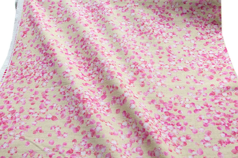 Half-Meter Japanese Dobby Cotton Fabrics Cloth Sewing Quilting for Patchwork Sakura A | Fabric