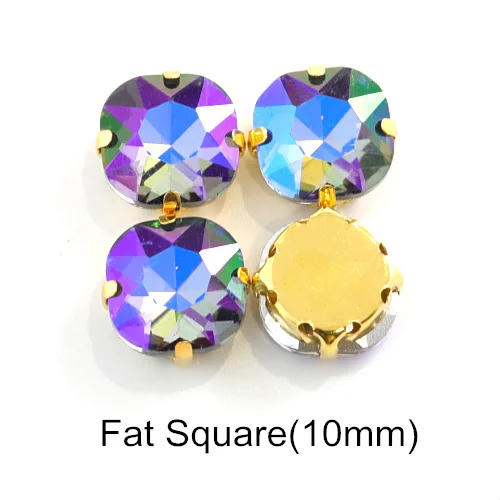10mm--20PCS 20 шт черный бриллиант AB формы смешивания размеры пришить стразы с коготь Flatback Стекло шитье стразами камни для Сделай Сам одежда B1152 - Цвет: 10mm--20PCS