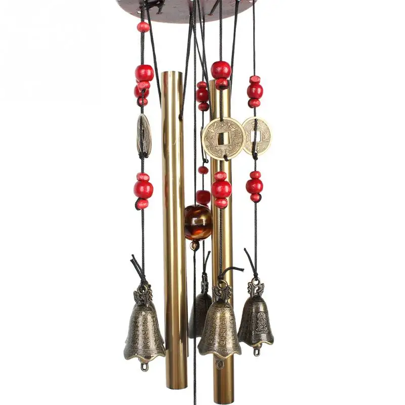 Удивительные 4 трубы 5 колокольчиков медный сплав Открытый Жилая колокольчики 60