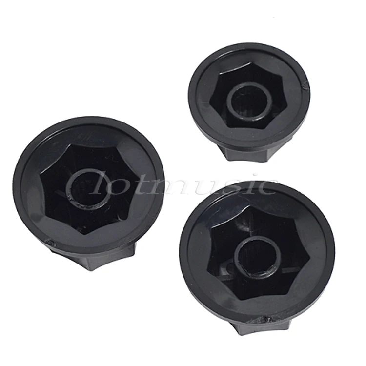 3 * Ручка гитары Стандартный 6 мм Pots пластик для fender Jazz ручки бас Замена|pot knob 6mm|pot