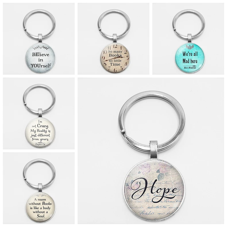 

Fashion Accessories Classic Celebrity Quotes Keychain Car Key Hang Buckle Accessories Welcome To Map Custom