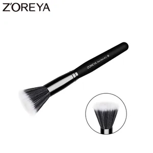 Кисти для макияжа ZOREYA, двухслойные, из синтетического ворса, с черной деревянной ручкой