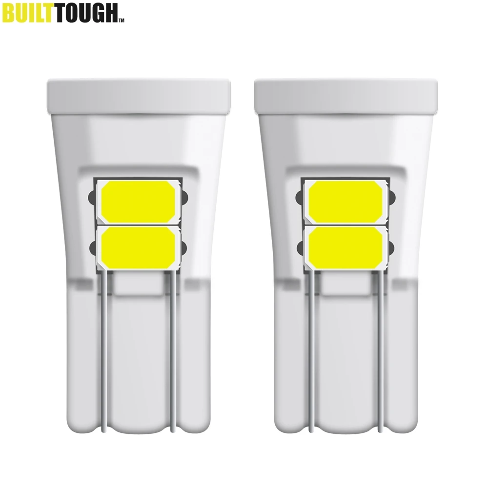 Xukey 2pcs T10 W5W 194 168 Car Led Ceramic Side Light Interior Dome Parker Tail Clearance Trunk Lamp Xenon White 6SMD 5630 3W|Сигнальная