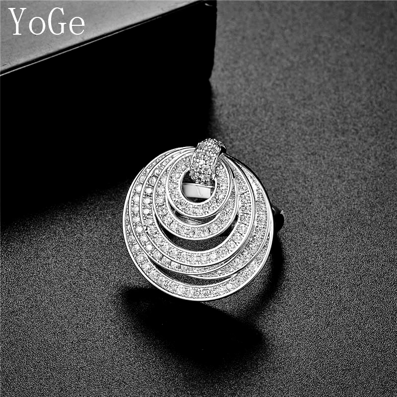 Ювелирные изделия YoGe для свадьбы и вечеринки R9784Fashion AAA CZ модное Композитное
