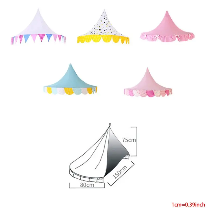 Детские палатки Teepee дети играют из хлопчатобумажной ткани в виде героя кровать