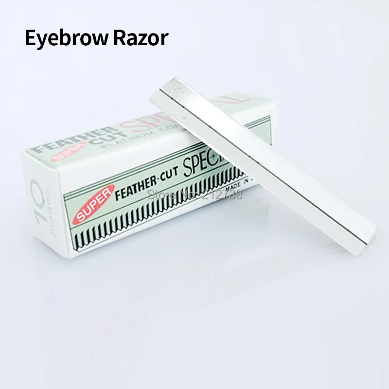 Бритва для бровей тример из нержавеющей стали 10 шт. лезвие женщин средство