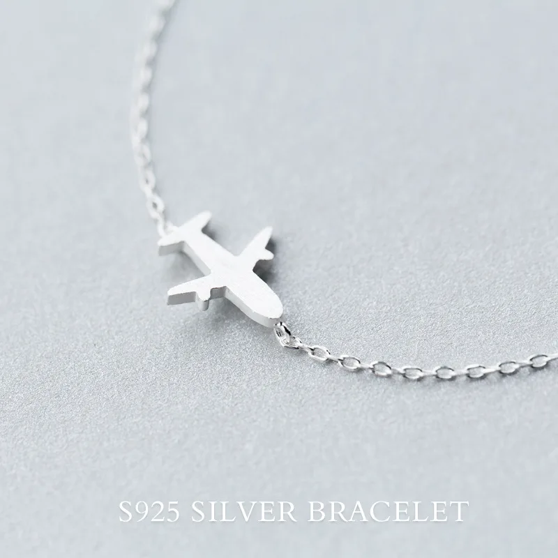 MloveAcc ювелирные изделия из стерлингового серебра с матовым самолетом самолет на