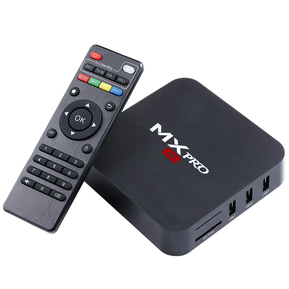 Новый Android 4.4.2 TV Box MX PRO S905 Amlogic Quad Core 1 Г/8 Г Коди 16.0 Загружен Добавить дополнений WiFi H.