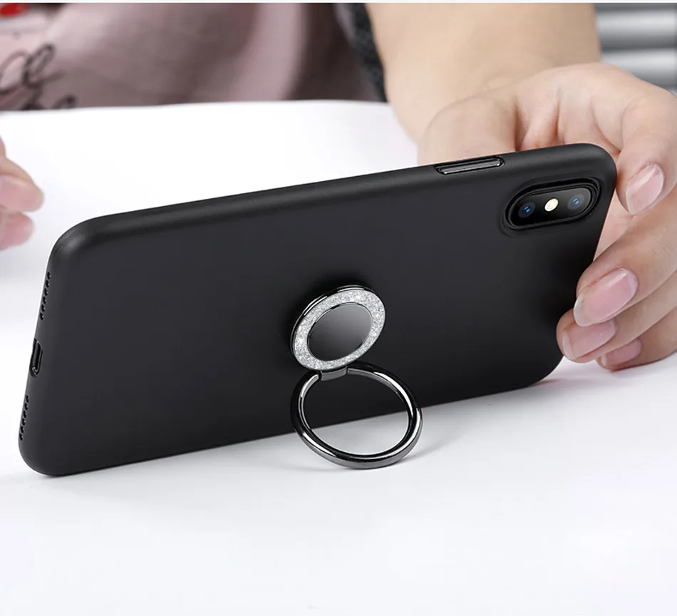 Кольцо-держатель для iPhone X samsung S9 чехол-крышка подставка для мобильного телефона Аксессуары Настольная док-станция металлический кронштейн кольца держатели