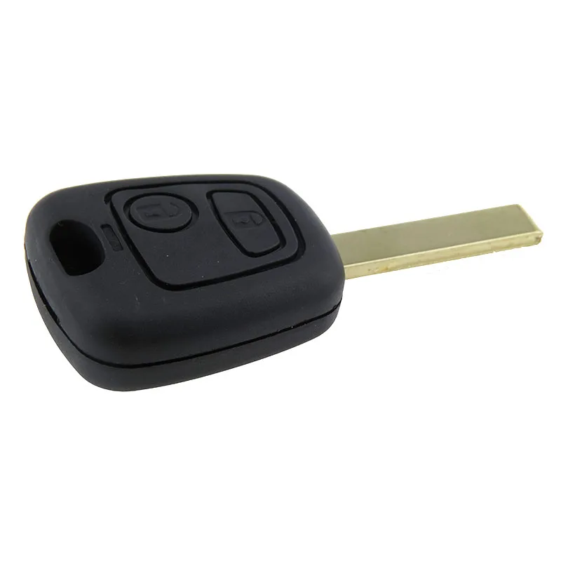 Пустой чехол для автомобильного ключа с 2 кнопками Peugeot 307 607 207 Citroen C1 C3