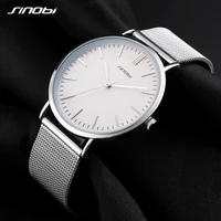 sinobi brand luxury women watches waterproof ultra thin business silver stainless steel ladies quartz geneva wrist watch 2019