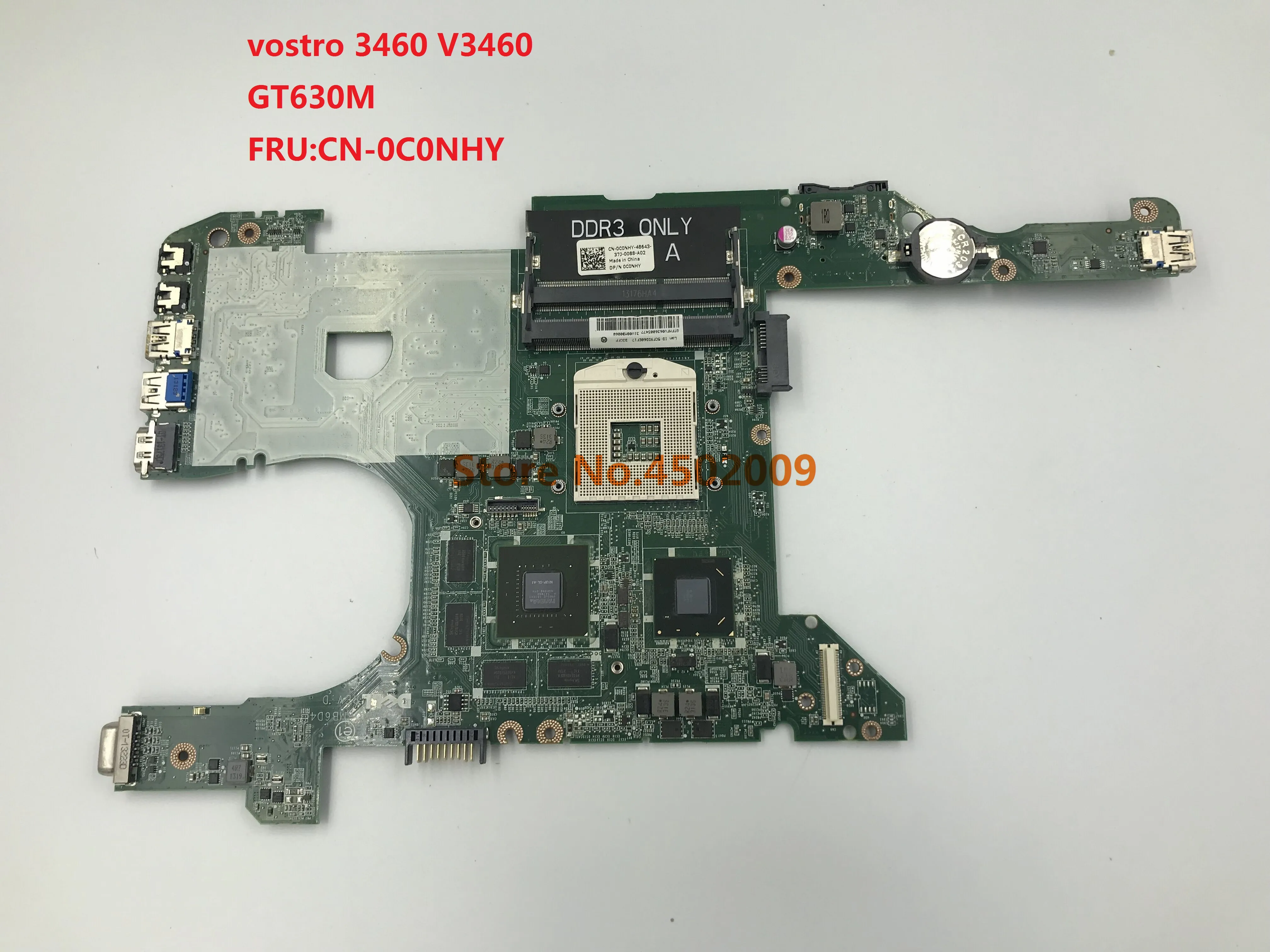 Для dell vostro 3460 V3460 DA0V08MB6D4 CN-0C0NHY 0C0NHY C0NHY материнская плата портативного компьютера с GT630M тестирование работы