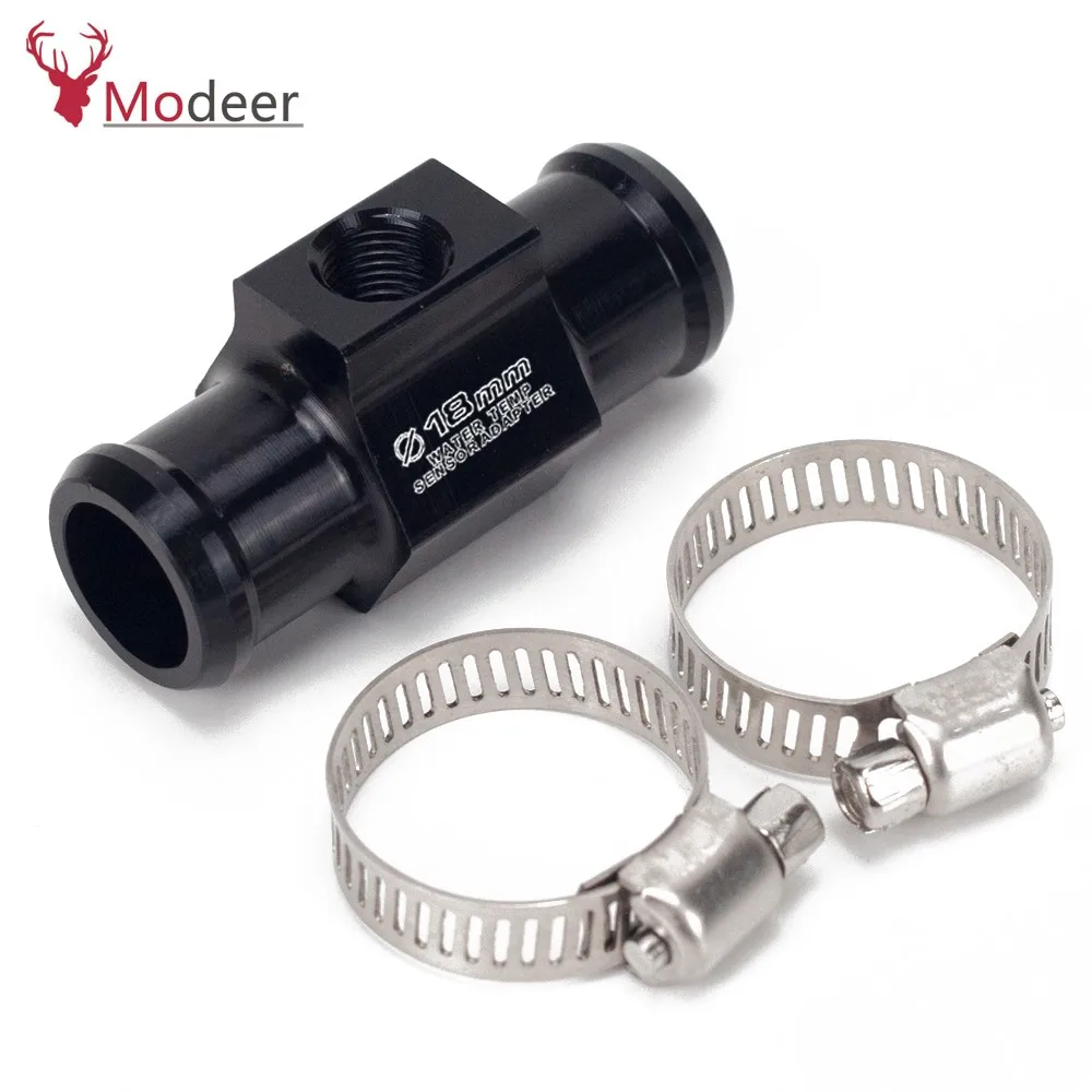 Аксессуары для мотоциклов 18 мм Датчик температуры воды датчик Соединительная труба радиатор шланг метр трубка Разъем адаптер Комплект - Цвет: 8mm black