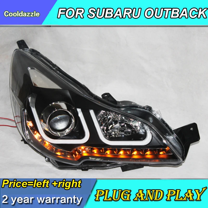 Светодиодный ные фары для SUBARU OUTBACK LEGACY передние 2010 2011 2012 2013 года с дневными